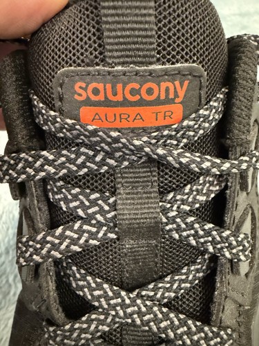 Saucony Aura TR Men’s Size 9 Trail Running Shoes Black W/Red Accent - Picture 15 of 15