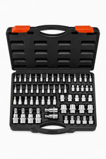 60pc Torx External Torx Bit Socket Set T6t70 E4e24 S2crv Steel With Case 60pc Torx External Torx Bit Socket Set T6t70 E4e24 S2crv Steel With Case