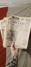 World War 2 Reproduction News Papers Good For Displays And Reenactments.