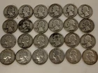 Washington Silver Quarter Lot Of 24 Different Dates $6 Face