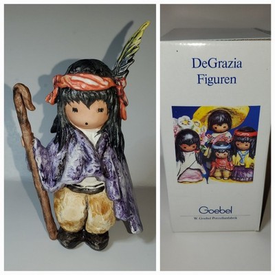 DeGrazia Shepherd Boy #8433 Nativity Figurine 5'' Goebel 1984 W/ Box 102604