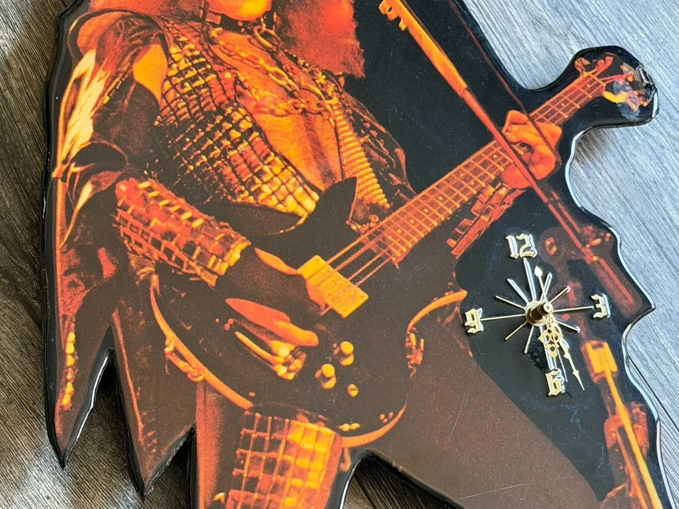 KISS Poster Clock GENE SIMMONS 3FT Love Gun Alive 2 Concert Vintage Kiss Aucoin - Image 3 of 4