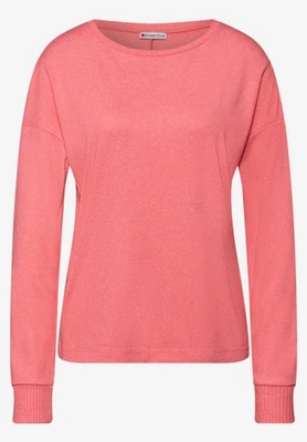Street One Melange Shirt in der Farbe Striking Coral - Bild 1 von 4