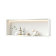 Neodrain Shower Niche, 36X12Inch White Wall Niche Stainless Steel LED Niche N...