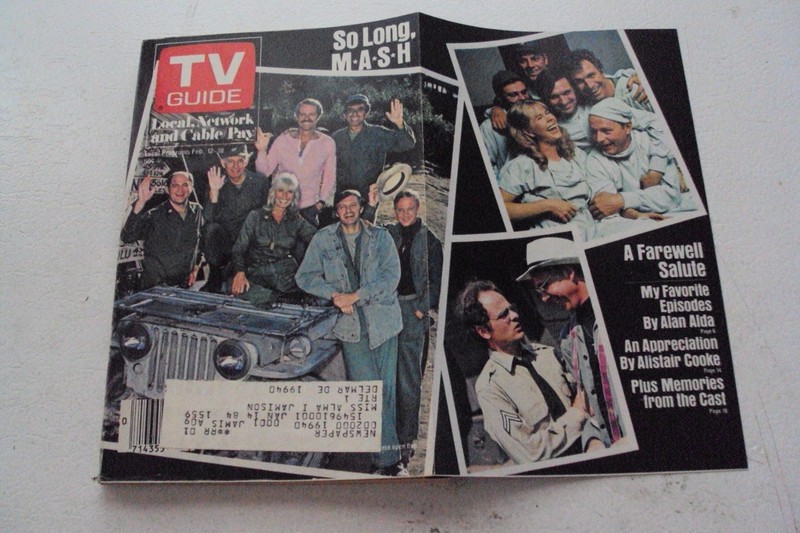 TV Guide, April 1983, So, Long MASH, fold-out cover, 3 articles on MASH, Alda
