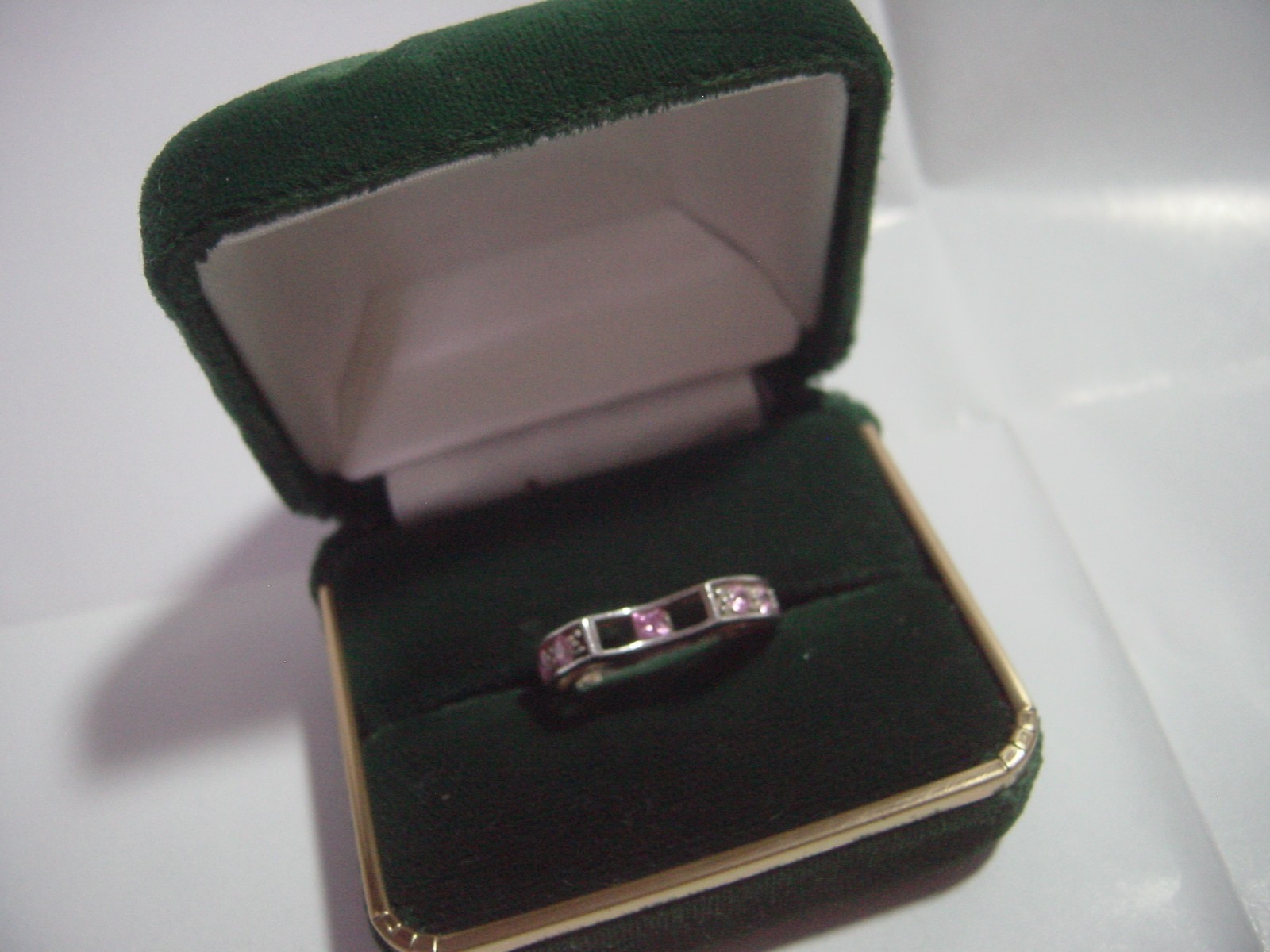 VINTAGE SOLID SILVER RING-UNUSUAL DESIGN-SPARKLIN… - image 1