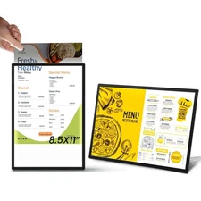 8.5x11 Tabletop LED Sign Holder Light Up Menu Board Backlit Poster Advertisin...