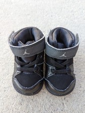 JORDAN FLIGHT ORIGIN 602670 013 BLACK/COOL GREY-ANTHRACITE TODDLER SHOE SZ US 3C