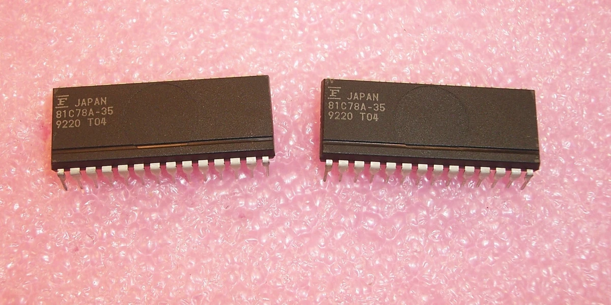 QTY (13) MB81C78A-35P FUJITSU 28 PIN DIP WIDE BODY CMOS 8Kx8 SRAM NOS 1 TUBE
