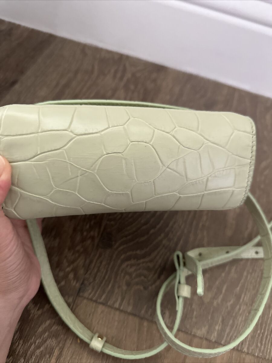 By Far Croc embossed Top handle Shoulder Mini bag | eBay By Far Croc embossed Top handle Shoulder Mini bag | eBay