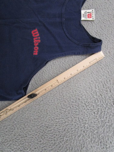 Vintage 90s Wilson Spell Out Tank Top Shirt Men's Size L USA Made Athletic - Picture 8 of 11