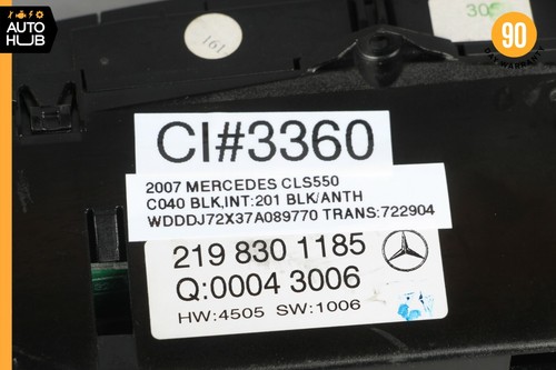 06-11 Mercedes W219 CLS550 CLS500 A/C AC Heater Climate Control Unit OEM - Picture 11 of 11