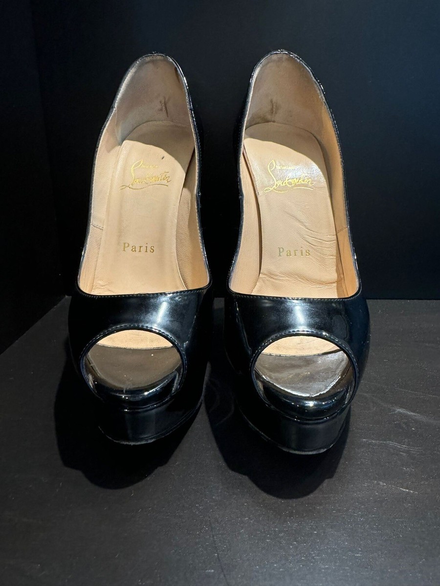Christian Louboutin Black Patent Leather red Bottom Pumps Christian Louboutin Black Patent Leather red Bottom Pumps