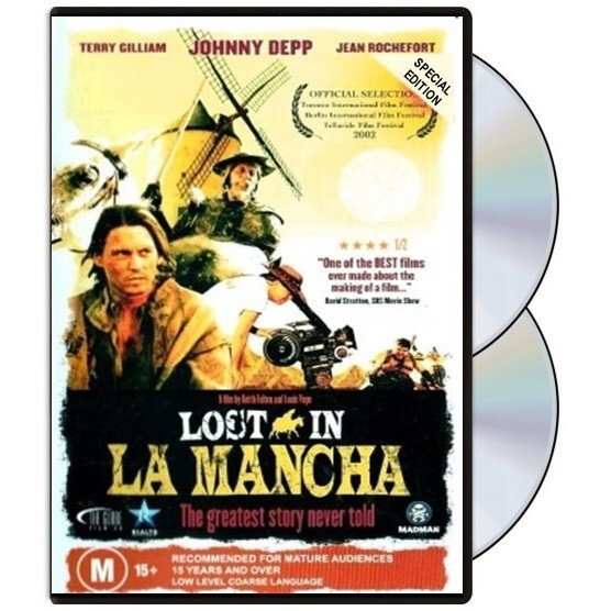 Lost in La Mancha (DVD 2002, 2-Disc) PAL Region Free (Johnny Depp