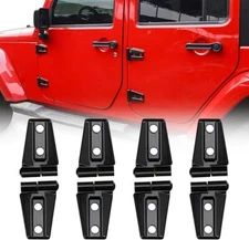 JeCar Door Hinge Cover Trim Exterior Accessories for 2007-2018 Jeep Wrangler JK