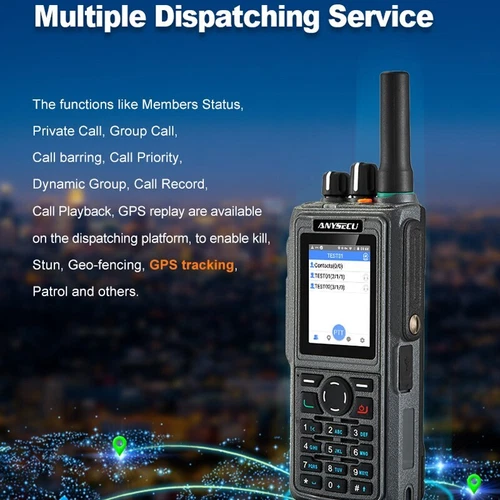 ANYSECU HD760 IP67 4G Radio Red Zello Android 7.1 WIFI Real-ptt Cargador Base - Imagen 10 de 16