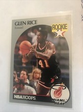 Glen Rice 1990 NBA Hoops Rookie #168 Miami Heat