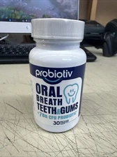 Probiotiv Oral Breath Teeth & Gums +7Bn CFU Probiotic - 30 Chewable Tablets