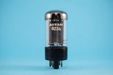 Adzam Mullard GZ34 5AR4 NOS Tested Full Wave Rectifier Power Supply Tube