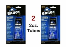 Contact Cement, All Purpose, 2 TUBES Glue for Leather Rubber 2oz tube BARGE