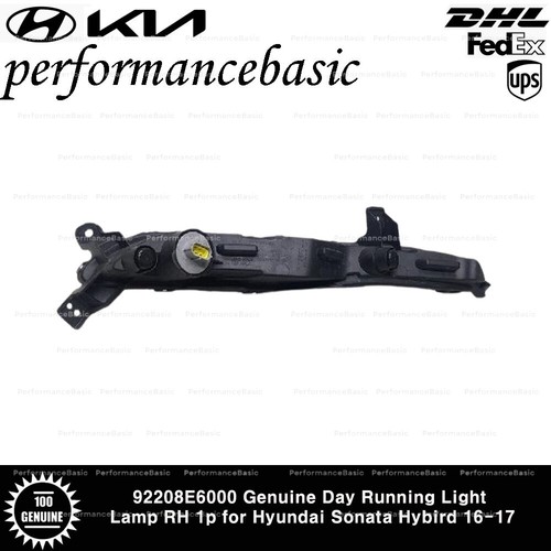 92208E6000 Genuine Day Running Light Lamp RH 1p for Hyundai Sonata Hybird 16-17 - Picture 2 of 2