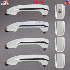 4x Outside Exterior Door Handle For 2014-2022 Chevrolet Silverado 1500 Chrome 