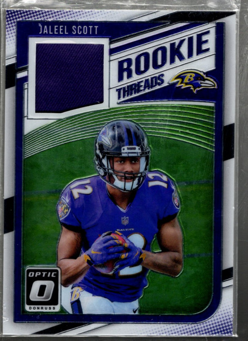A7349- 2018 Donruss Optic Rookie Threads #26 Jaleel Scott Jersey - NM-MT