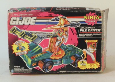 Vintage GI Joe ARAH Ninja Raider Pile Driver With Box Complete