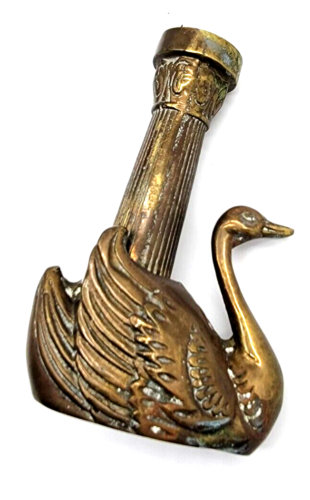 Brass Candle Holder  Vintage Patina - Afbeelding 1 van 6