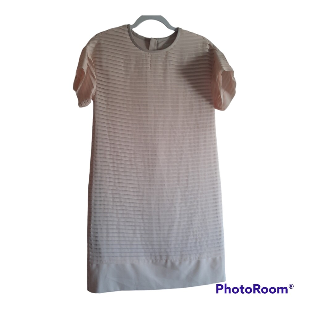 J.Crew Pleated Chiffon T-Shirt Dress J.Crew Pleated Chiffon T-Shirt Dress