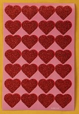 Hearts Love. Single Sticker Sheet