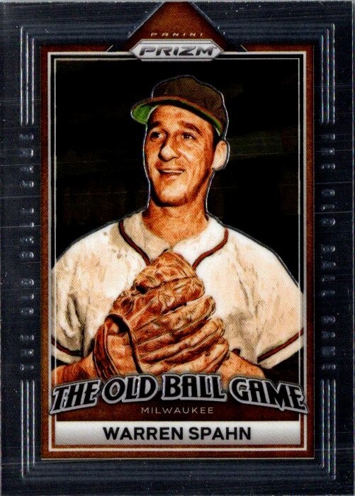 2023 Panini Prizm Warren Spahn The Old Ball Game #OBG6 Milwaukee Braves Insert