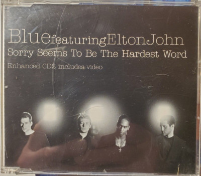 Musik CD Blue featuring Elton John, Sorry seems to be the hardest word