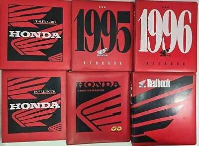 #ad Honda Dealer Redbook Binder Motorcycle ATV Dirt Bike Manual Book 1990 2000 $41.33