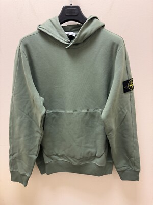 Stone Island Logo Patch Cotton Felpa Hoodie Hood Sweatshirt 791561252