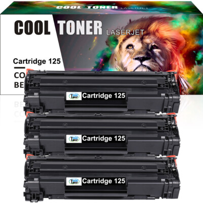3PK CRG125 3484B001 Toner Cartridge Compatible for Canon 125 imageCLASS LBP6030w