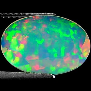 2.93 Ct IGI Certified Natural Ethiopian Opal Gemstone Faceted Oval Cut