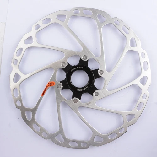 Shimano Deore SM RT64 Rotore freno a disco blocco centrale 160 180 203 mm 220 mm MTB Strada - Foto 7 di 7
