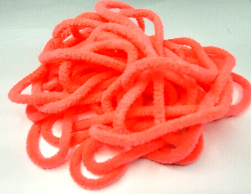 CHENILLE - 3 FLUROESCENT COLORS - 5 Yard Pc - Med. - Fly Tying Materials - Jigs - Image 3 of 4