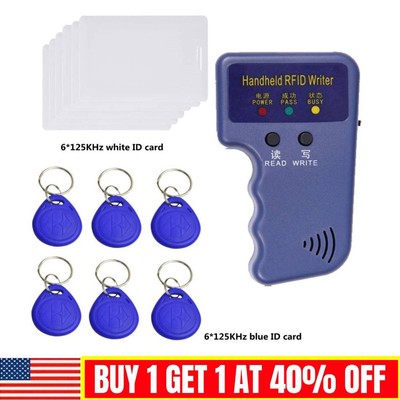 Handheld RFID ID Card Copier Key Reader Writer Duplicator 125KHz+ Tags