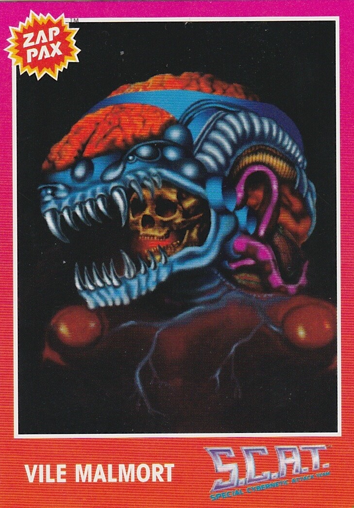1992 ZAP PAX SERIES 1 SINGLE TRADING CARD #61 VILE MALMORT PACK