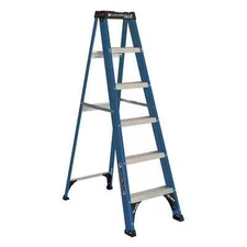 Louisville Ladder 6 ' Fiberglass Step, 10' Reach, 225-lb, Load Capacity, W-3217-