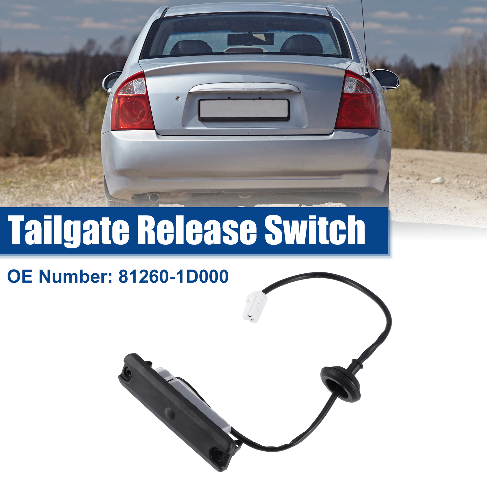 1 Pcs Rear Car Tailgate Release Switch Replacement for Kia Rondo 2.4L Black