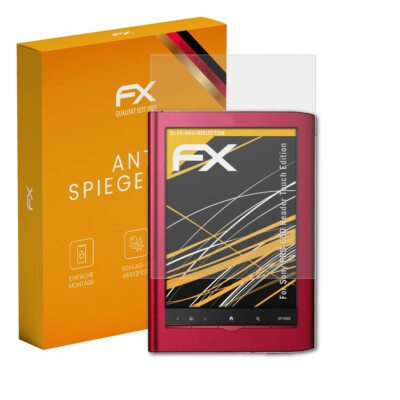 atFoliX 2x Schutzfolie für Sony PRS-650 Reader Touch Edition matt&stoßfest