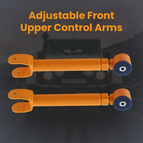 Front Upper & Rear Lower Control Arms for Jeep Grand Cherokee WJ 1999 2000-2004 - Picture 2 of 12