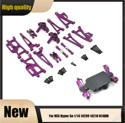 Metal Swing Arm Steering Cup Tie Rod For MJX Hyper Go 1/14 14209 14210 RC Car