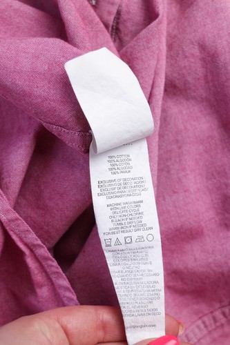 Penguin Men Casual Shirt Heritage Slim Fit Pink Cotton size XL - Picture 6 of 6