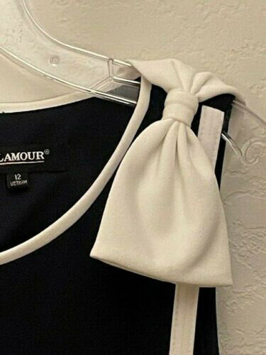 Very Cute ..NWT Navy and White Bow Dress 12 - Picture 10 of 10