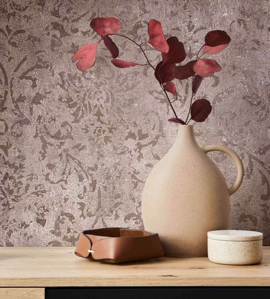 Marburg Vliestapete Beige Rosegold Metallic Barock Shabby 34293 (4,20€/1Qm)-image