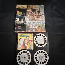 VINTAGE VIEW-MASTER 3D TALKING REEL PACKET THE FLINTSTONES one real is no good